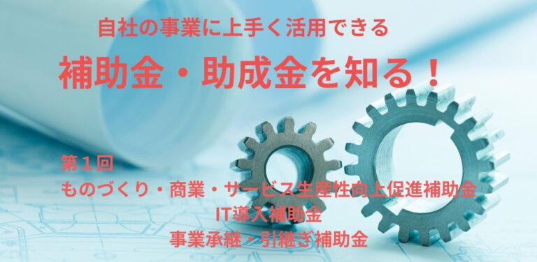 24年11月19日　ビジネスワークショップ　　　　　補助金・助成金を知る（第１回）